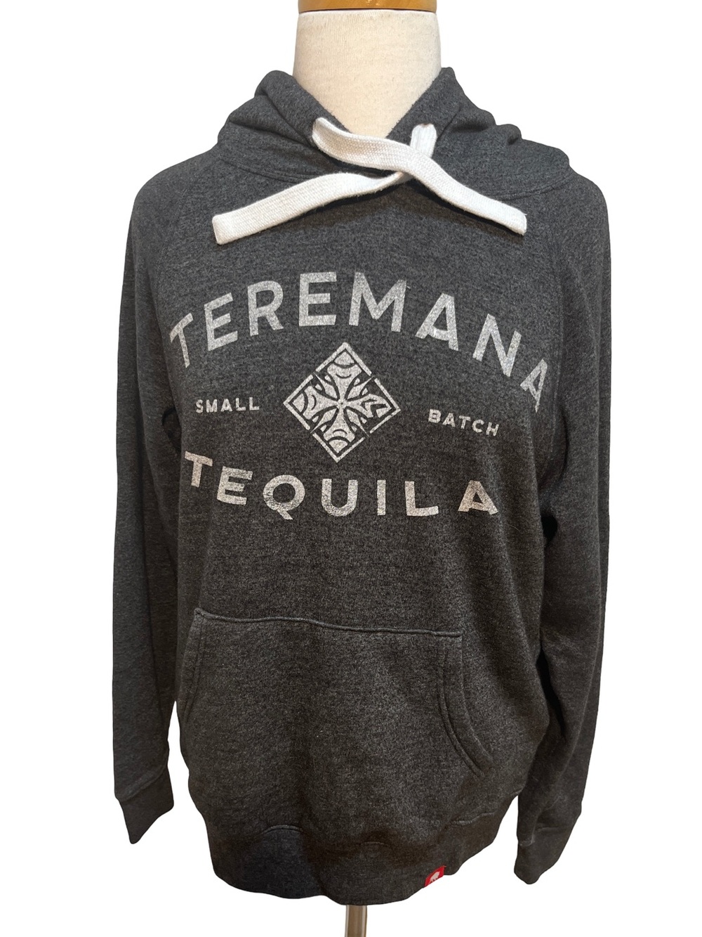 Teremana Tequila Sportiqe Hoodie Small Charcoal Gray Pullover Graphic Sweatshirt